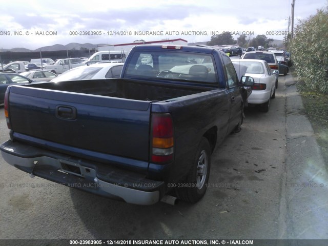 1GCEC14W81Z275517 - 2001 CHEVROLET SILVERADO C1500 BLUE photo 4