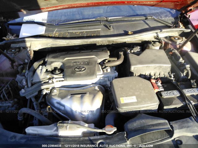 4T1BF1FK4GU566585 - 2016 TOYOTA CAMRY LE/XLE/SE/XSE RED photo 10