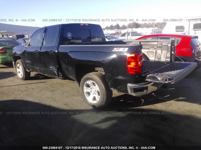 1GCVKREH3FZ207599 - 2015 CHEVROLET SILVERADO K1500 LT BLACK photo 3