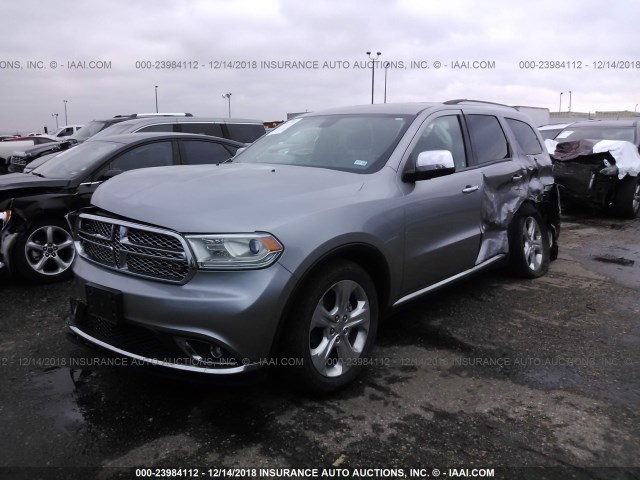 1C4RDHAG5FC937746 - 2015 DODGE DURANGO SXT SILVER photo 2