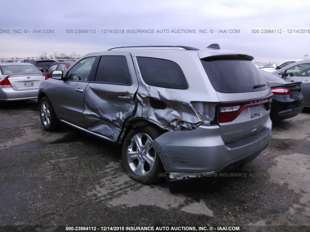 1C4RDHAG5FC937746 - 2015 DODGE DURANGO SXT SILVER photo 3