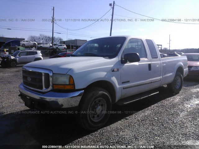 1FTNX20F7YEE21634 - 2000 FORD F250 SUPER DUTY WHITE photo 2