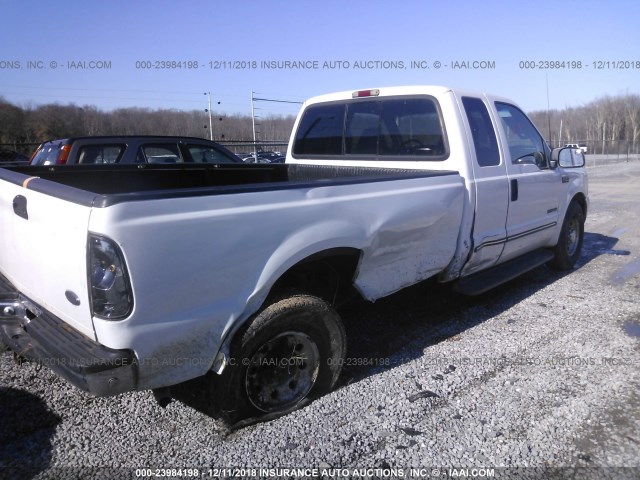 1FTNX20F7YEE21634 - 2000 FORD F250 SUPER DUTY WHITE photo 4