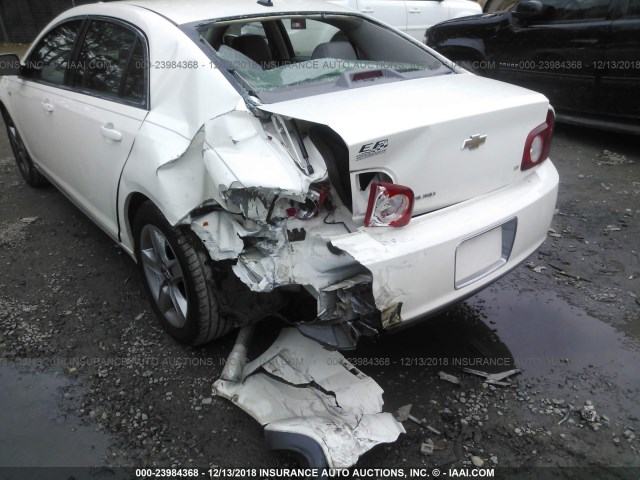1G1ZH57BX84295030 - 2008 CHEVROLET MALIBU 1LT WHITE photo 6