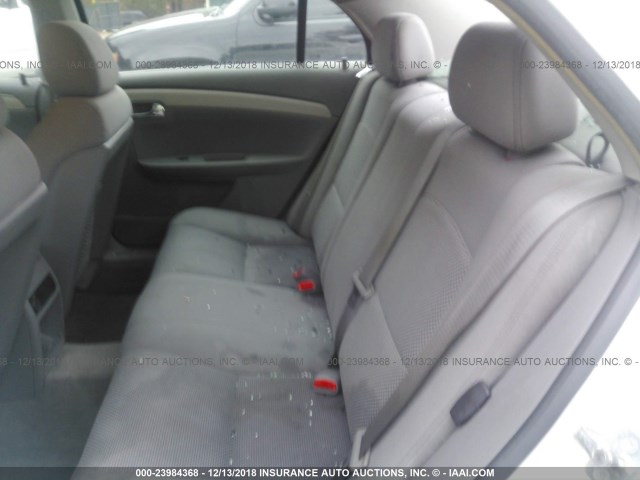 1G1ZH57BX84295030 - 2008 CHEVROLET MALIBU 1LT WHITE photo 8