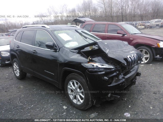 1C4PJMCS7FW795537 - 2015 JEEP CHEROKEE LATITUDE BLACK photo 1