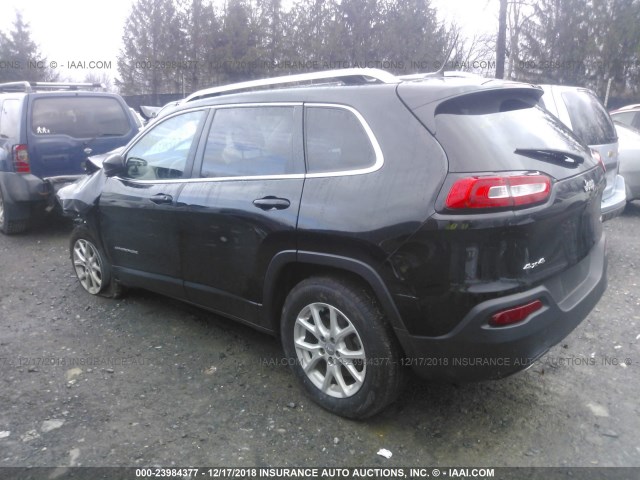 1C4PJMCS7FW795537 - 2015 JEEP CHEROKEE LATITUDE BLACK photo 3