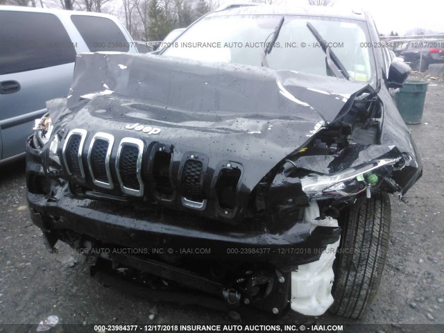 1C4PJMCS7FW795537 - 2015 JEEP CHEROKEE LATITUDE BLACK photo 6