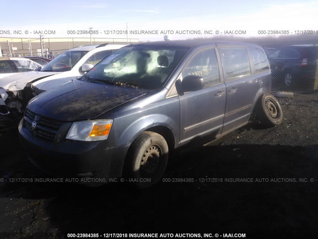 1D8HN44H28B179235 - 2008 DODGE GRAND CARAVAN SE Dark Blue photo 2