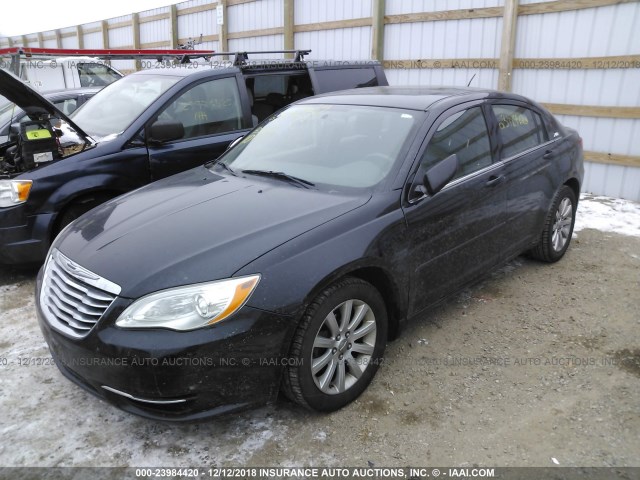 1C3BC1FG6BN547326 - 2011 CHRYSLER 200 TOURING BLACK photo 2