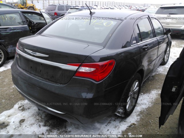 1C3BC1FG6BN547326 - 2011 CHRYSLER 200 TOURING BLACK photo 4