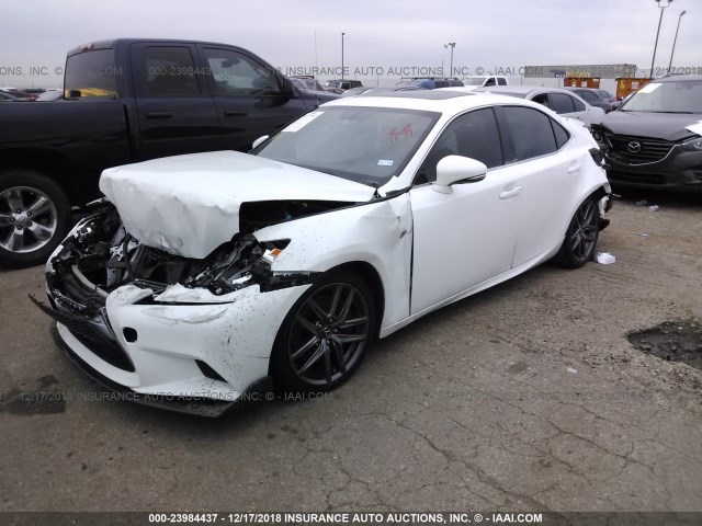 JTHBE1D29G5026992 - 2016 LEXUS IS 350 WHITE photo 2