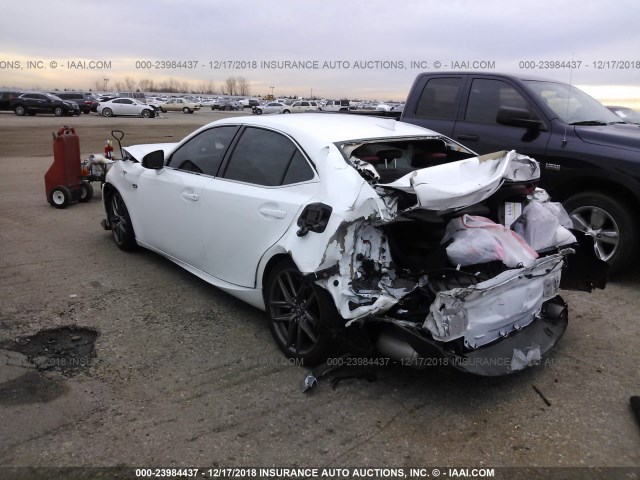 JTHBE1D29G5026992 - 2016 LEXUS IS 350 WHITE photo 3