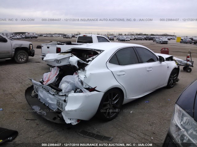 JTHBE1D29G5026992 - 2016 LEXUS IS 350 WHITE photo 4