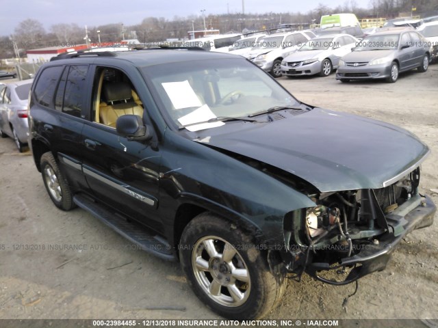 1GKDT13S522295703 - 2002 GMC ENVOY GREEN photo 1