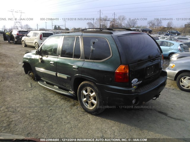 1GKDT13S522295703 - 2002 GMC ENVOY GREEN photo 3