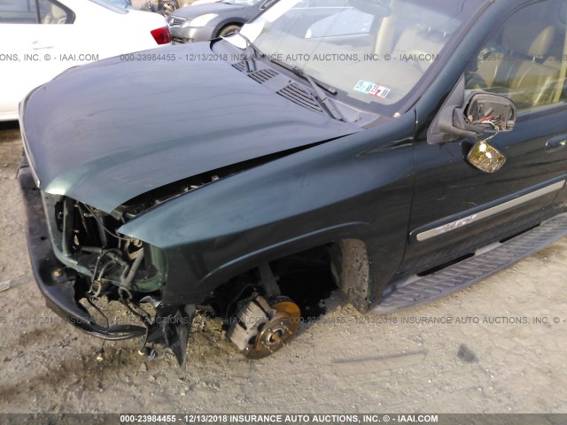 1GKDT13S522295703 - 2002 GMC ENVOY GREEN photo 6