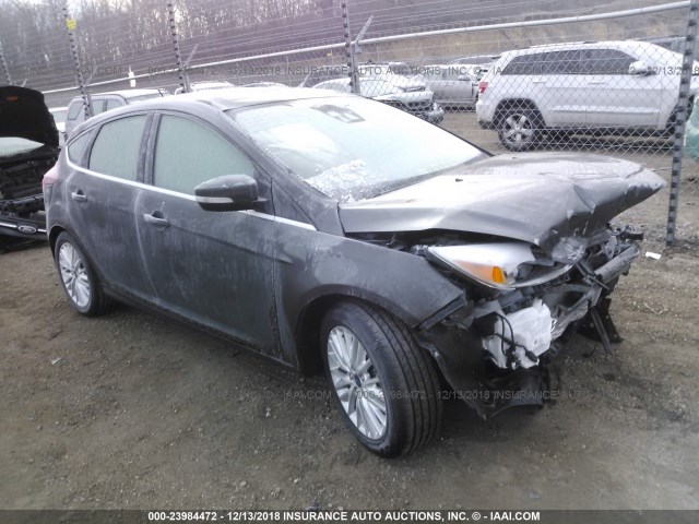 1FADP3N26JL202680 - 2018 FORD FOCUS TITANIUM GRAY photo 1