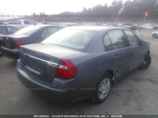 1G1ZS58F67F173609 - 2007 CHEVROLET MALIBU LS 灰色 照片 4