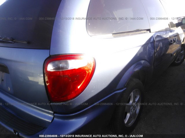 1D4GP24R17B171629 - 2007 DODGE GRAND CARAVAN SE BLUE photo 6