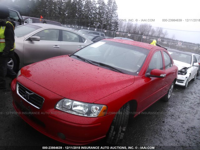 YV1RS592872610868 - 2007 VOLVO S60 2.5T RED photo 2