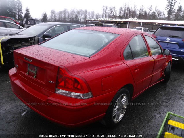 YV1RS592872610868 - 2007 VOLVO S60 2.5T RED photo 4