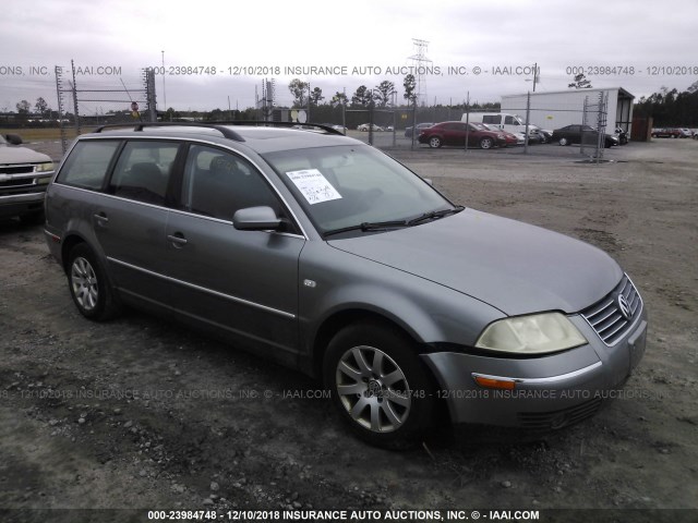 WVWVD63B83E328364 - 2003 VOLKSWAGEN PASSAT GLS GRAY photo 1