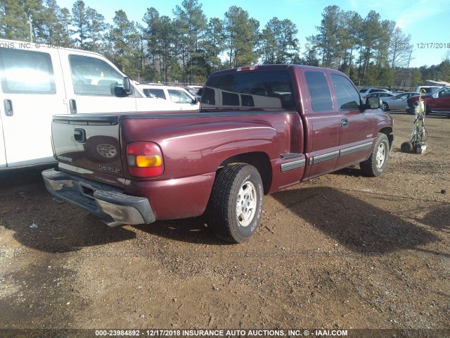 2GCEC19TXY1207009 - 2000 CHEVROLET SILVERADO C1500 MAROON photo 4