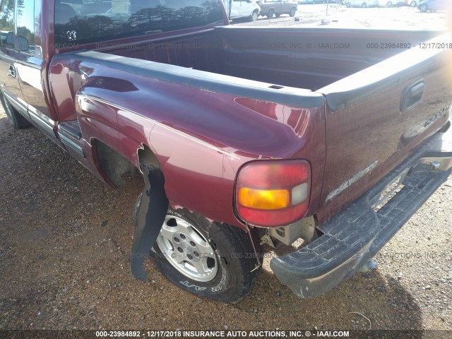 2GCEC19TXY1207009 - 2000 CHEVROLET SILVERADO C1500 MAROON photo 6