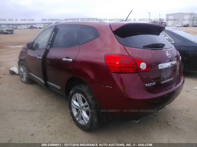 JN8AS5MT8CW268476 - 2012 NISSAN ROGUE S/SV ORANGE photo 3