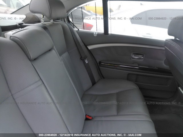 WBAHN835X6DT60403 - 2006 BMW 750 LI GRAY photo 8