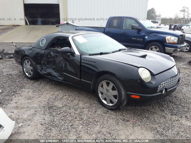 1FAHP60A52Y112152 - 2002 FORD THUNDERBIRD  BLACK photo 1