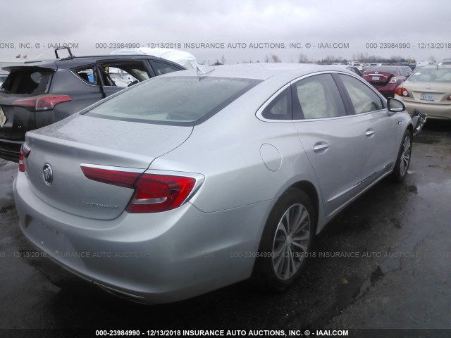 1G4ZP5SS4HU172515 - 2017 BUICK LACROSSE ESSENCE SILVER photo 4