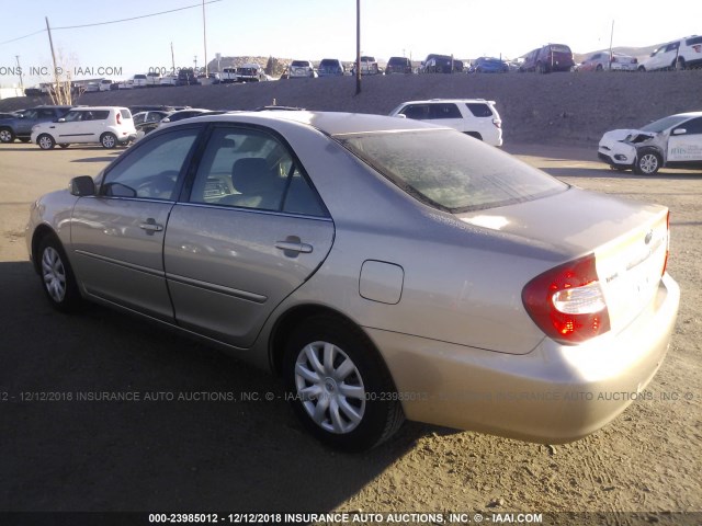 4T1BE32K74U294582 - 2004 TOYOTA CAMRY LE/XLE/SE GOLD photo 3