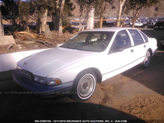 1G1BL52P2TR189220 - 1996 CHEVROLET CAPRICE / IMPALA CLASSIC/SS WHITE photo 2