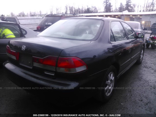 1HGCG66822A034111 - 2002 HONDA ACCORD EX/SE BLACK photo 4