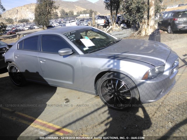 2C3CDXBG4EH374803 - 2014 DODGE CHARGER SE SILVER photo 1