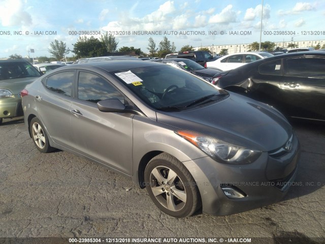 5NPDH4AE3CH145276 - 2012 HYUNDAI ELANTRA GLS/LIMITED GRAY photo 1