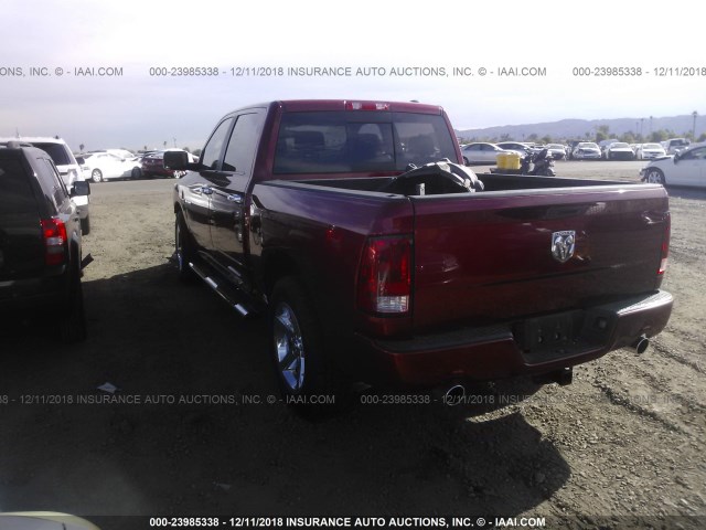 1D7RB1CT6AS169061 - 2010 DODGE RAM 1500 RED photo 3