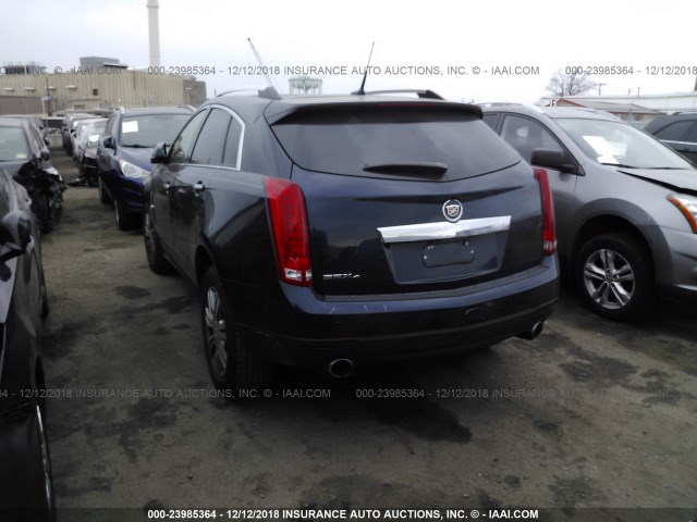 3GYFNDEY1BS520036 - 2011 CADILLAC SRX LUXURY COLLECTION BLUE photo 3