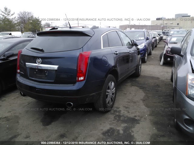 3GYFNDEY1BS520036 - 2011 CADILLAC SRX LUXURY COLLECTION BLUE photo 4