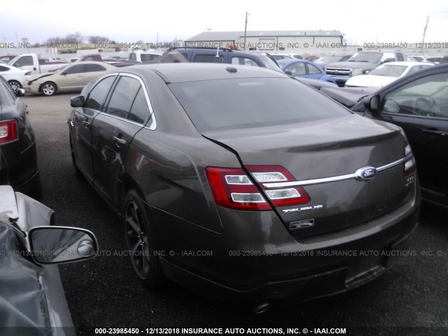 1FAHP2E88GG128017 - 2016 FORD TAURUS SEL BROWN photo 3