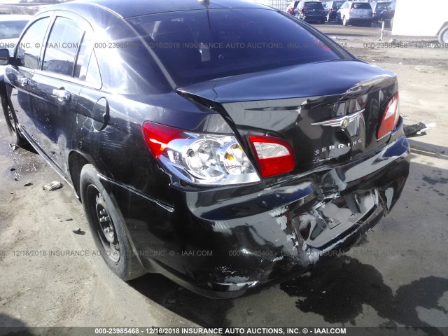 1C3LC46K68N264878 - 2008 CHRYSLER SEBRING LX BLACK photo 6