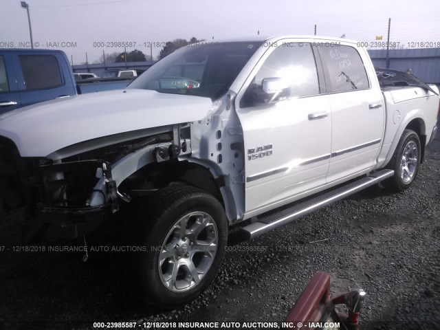 1C6RR7NT0JS186788 - 2018 RAM 1500 LARAMIE WHITE photo 1