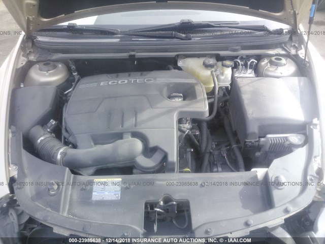 1G1ZG57B28F249358 - 2008 CHEVROLET MALIBU LS GOLD photo 10