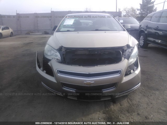 1G1ZG57B28F249358 - 2008 CHEVROLET MALIBU LS GOLD photo 6