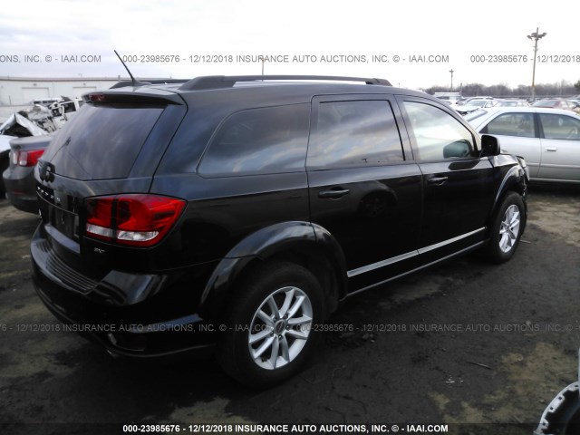 3C4PDDBGXET181901 - 2014 DODGE JOURNEY SXT BLACK photo 4