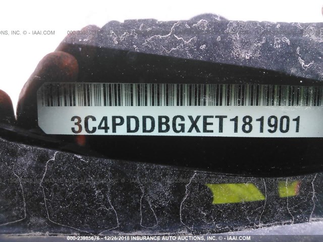 3C4PDDBGXET181901 - 2014 DODGE JOURNEY SXT BLACK photo 9