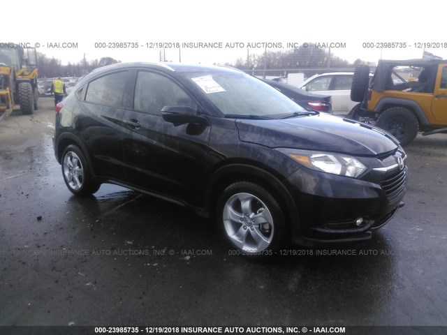 3CZRU5H71GM732827 - 2016 HONDA HR-V EXL BLACK photo 1