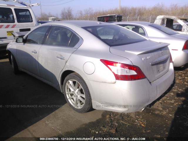 1N4AA5AP8BC833840 - 2011 NISSAN MAXIMA S/SV SILVER photo 3